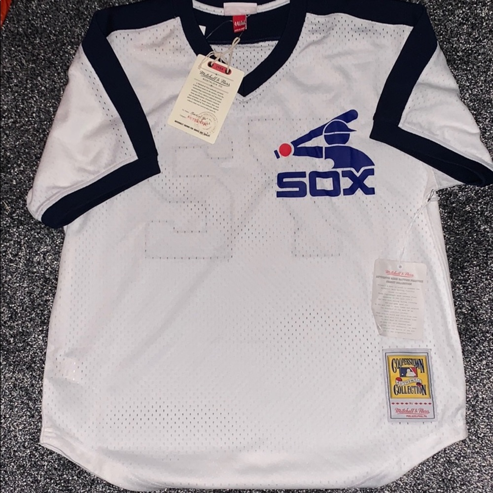 New Mitchell & Ness Carlton Fisk Sox Jersey